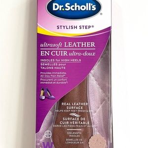 Dr. Scholl’s Leather Insoles for High Heels ~ Plus Leather Insoles for Flats